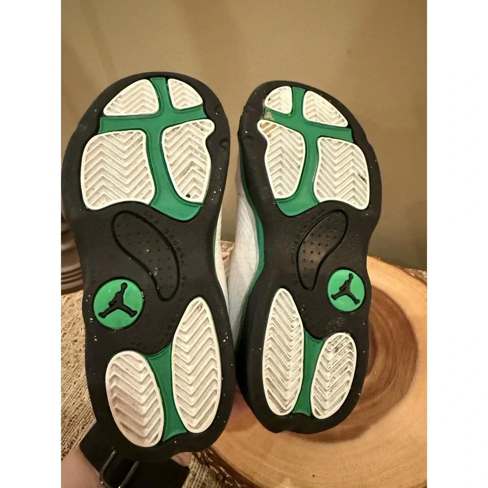 Nike Jordan 6 Rings Toddler‎ White/Green (323420 131) Sz 10C Lucky Green